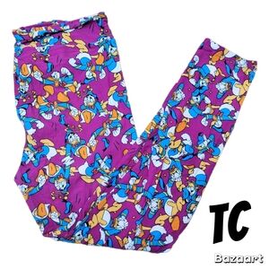 LuLaRoe Purple Donald Duck Leggings